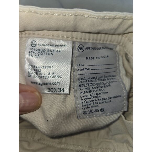 AG Adriano Goldschmied Mens Protege Pants 30x28 Straight Sateen - Picture 5 of 7